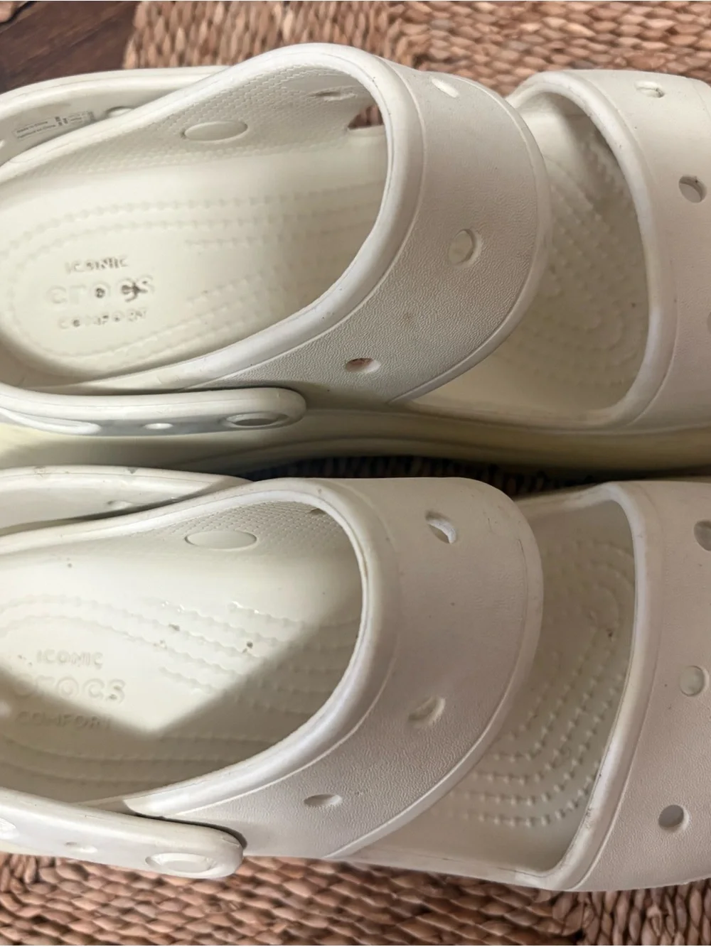 CROCS MEGA CRUSH SANDAL BONE RUBBER COMFORT SHOES SLIP ON CLOGS UNISEX M6 W8
